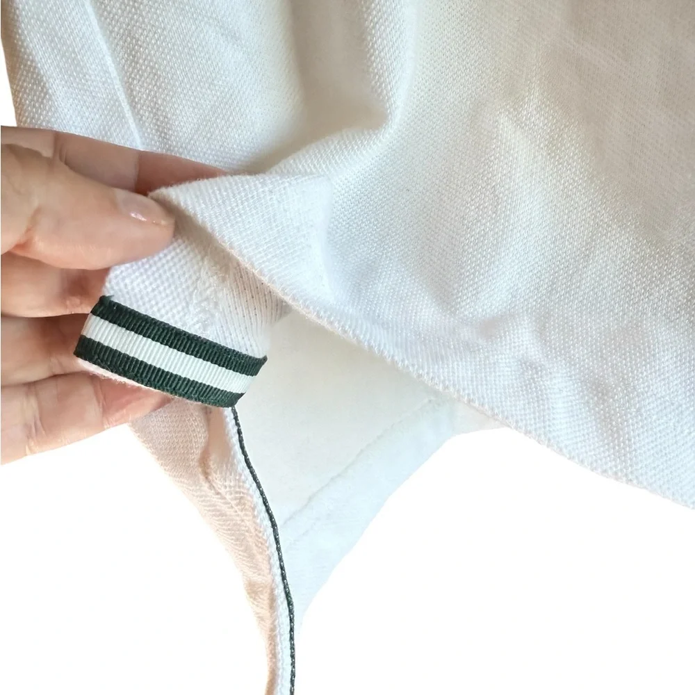 J. Crew Crisp White Polo Shirt